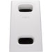 Q-SYS AD-S.SUB-WH 6.5" surface-mount subwoofer in white, designed for high-performance low-frequency reinforcement in commercial audio systems.