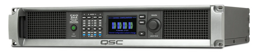 Q-SYS CX-Q-2K4 four-channel network amplifier, designed for high-performance audio distribution with Q-SYS Ecosystem integration.