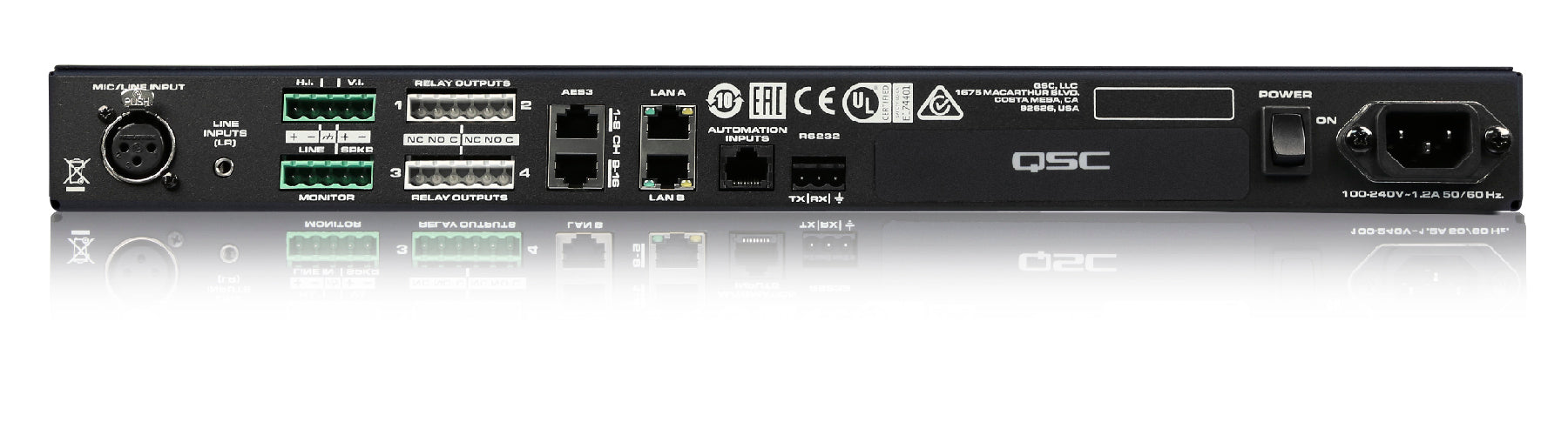 Q-SYS DCIO Digital I/O Interface for Audio-Visual Systems with Multiple I/O Options