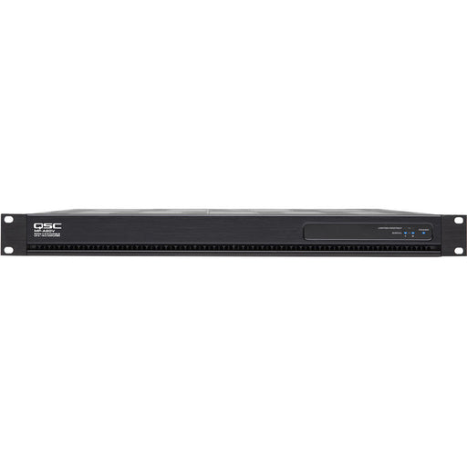 Q-SYS MP-A40V multi-channel amplifier with 400W power output, flexible channel configurations, and efficient Class-D technology for commercial audio systems.