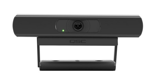 Q-SYS NC-110 network conference camera with ultra-wide 110° field of view, full HD 1080p resolution, and seamless integration with Q-SYS ecosystem.