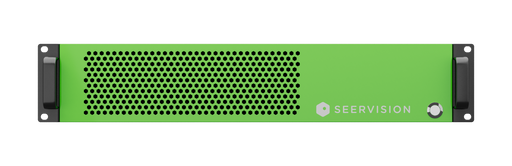 Q-SYS SVS1-2U Seervision Server, a 2U rack-mounted AI-driven camera automation appliance.