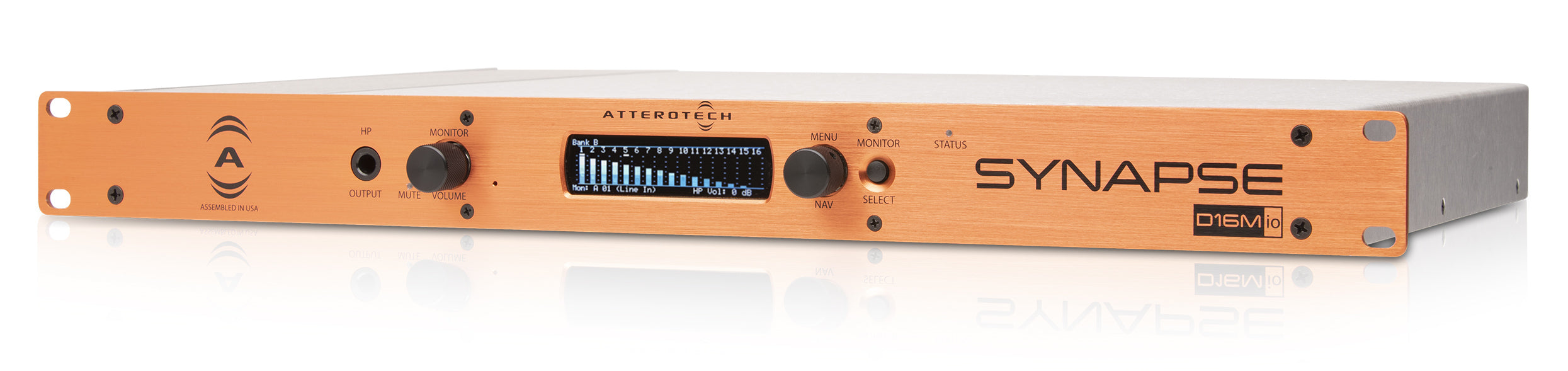 Q-SYS SYNAPSE-D32MI-TB 32-Channel Danteâ„¢/AES67 Networked Audio Interface.