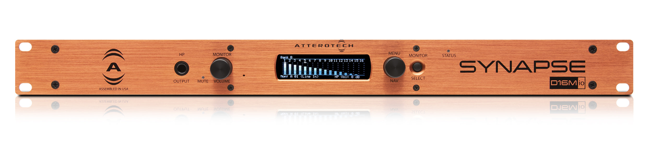 Q-SYS SYNAPSE-D32MI-TB 32-Channel Dante™/AES67 Networked Audio Interface.