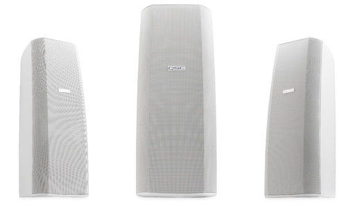 Q-SYS AD-S282HW dual 8-inch high-power surface-mount loudspeaker, ideal for indoor and outdoor commercial audio applications.