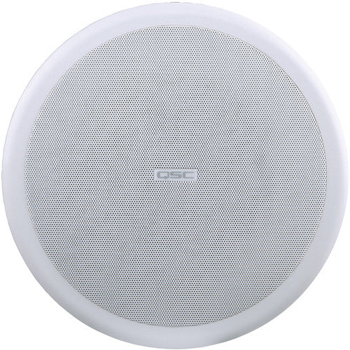 Q-Sys AC-C8T 8-inch ceiling loudspeaker with 70/100V transformer, ideal for commercial audio applications, offering high-quality sound and durability.
