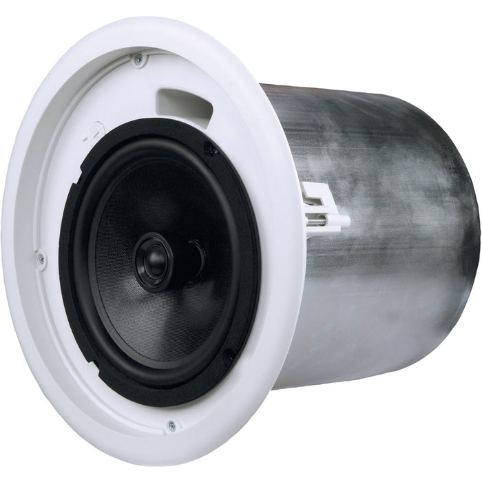 Q-Sys AC-C8T 8-inch ceiling loudspeaker with 70/100V transformer, ideal for commercial audio applications, offering high-quality sound and durability.