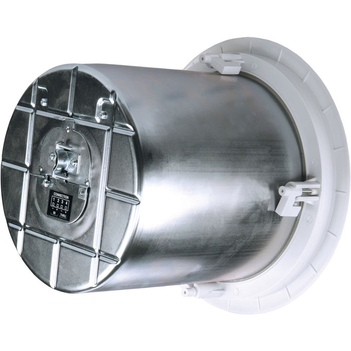 Q-Sys AC-C8T 8-inch ceiling loudspeaker with 70/100V transformer, ideal for commercial audio applications, offering high-quality sound and durability.