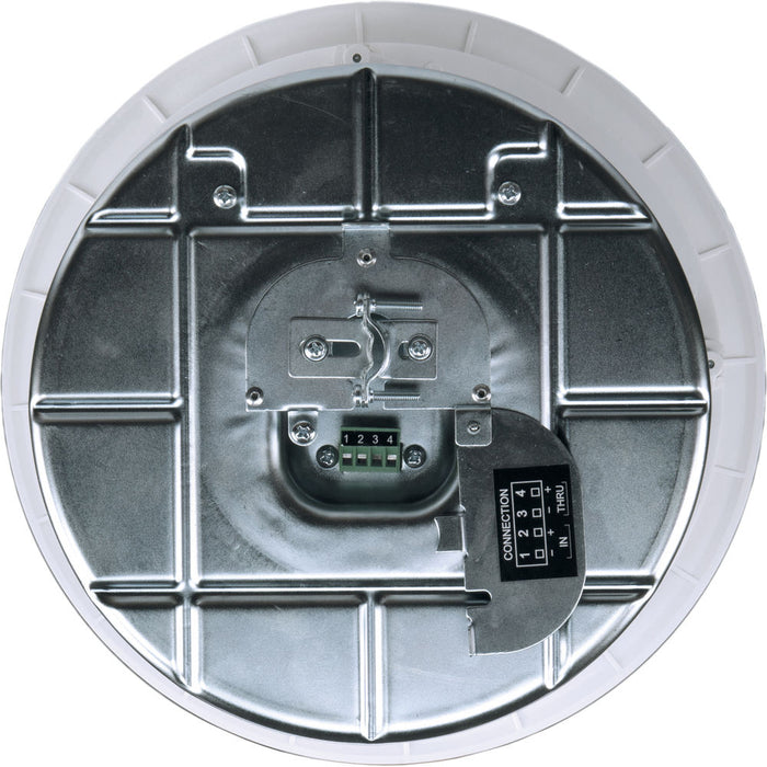 Q-Sys AC-C8T 8-inch ceiling loudspeaker with 70/100V transformer, ideal for commercial audio applications, offering high-quality sound and durability.
