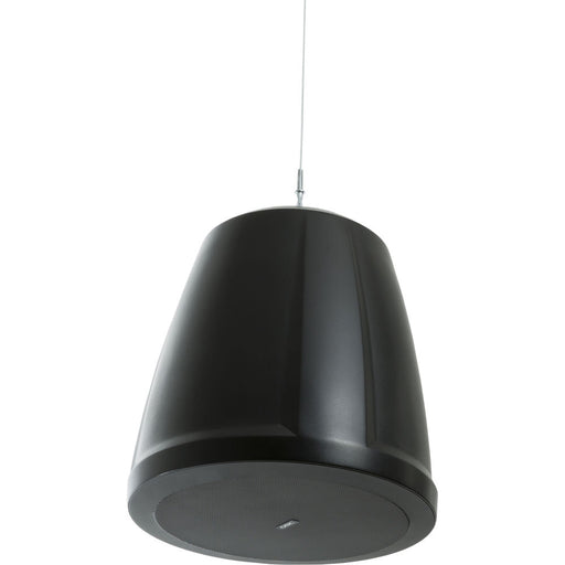 Q-SYS AD-P6T-B 6.5-inch two-way black pendant loudspeaker designed for high-performance audio in commercial and professional installations.