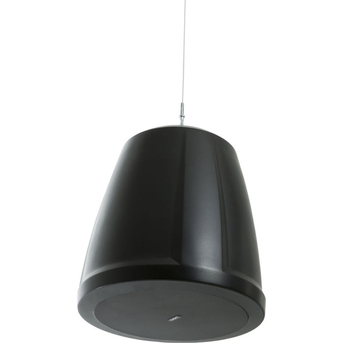 Q-SYS AD-P6T-B 6.5-inch two-way black pendant loudspeaker designed for high-performance audio in commercial and professional installations.