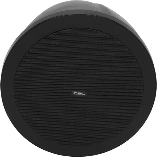 Q-SYS AD-P6T-B 6.5-inch two-way black pendant loudspeaker designed for high-performance audio in commercial and professional installations.