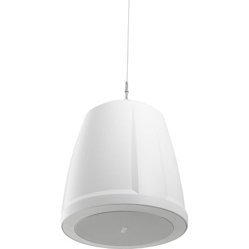 Q-SYS AD-P6T-W 6.5-inch two-way white pendant loudspeaker designed for high-performance audio in commercial and professional installations.