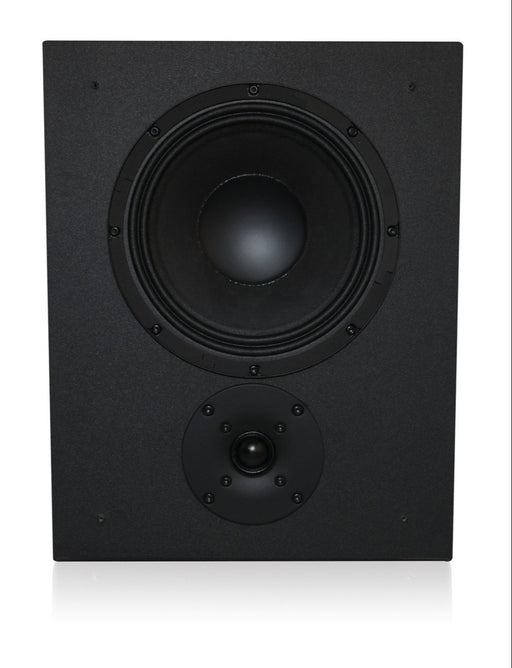 Q-SYS SR-800 2-way cinema surround loudspeaker with an 8-inch woofer and 1-inch compression driver, designed for immersive surround sound in theaters.