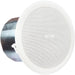 Q-SYS AC-C6T 6.5-inch two-way ceiling speaker with 70V/100V transformer for commercial audio applications.