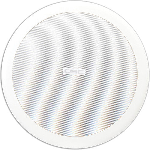 Q-SYS AC-C6T 6.5-inch two-way ceiling speaker with 70V/100V transformer for commercial audio applications.