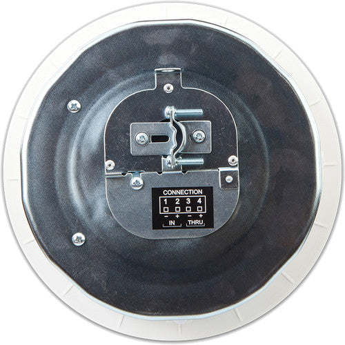 Q-SYS AC-C6T 6.5-inch two-way ceiling speaker with 70V/100V transformer for commercial audio applications.
