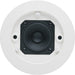 Q-SYS AD-P.SAT-WH black 2.5-inch passive surface-mount satellite speaker for distributed audio systems, offering premium sound quality and flexible installation.
