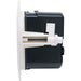 Q-SYS AD-P.SAT-WH black 2.5-inch passive surface-mount satellite speaker for distributed audio systems, offering premium sound quality and flexible installation.