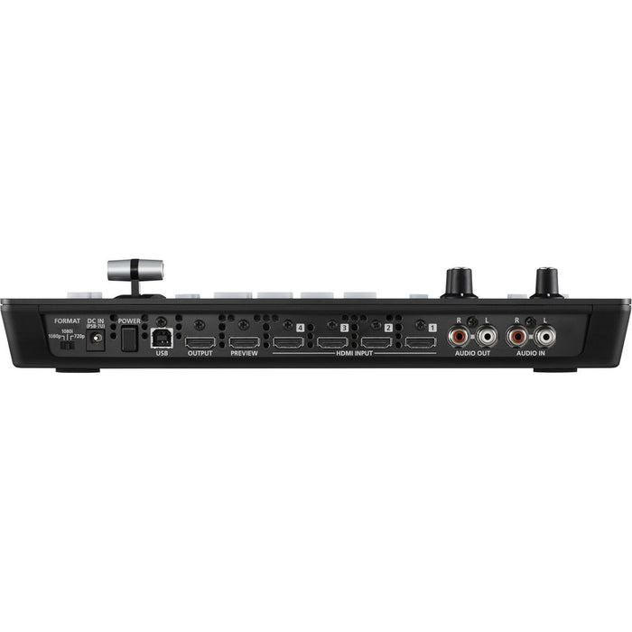 Roland V-1HD HD Video Switcher panel showing inputs and buttons