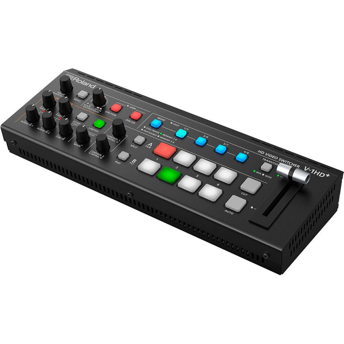Roland V-1HD⁺ HD Video Switcher front and rear view