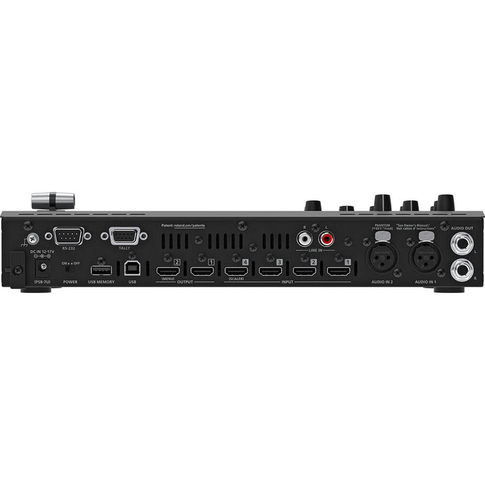 Roland V-1HD⁺ HD Video Switcher front and rear view