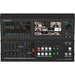 Roland VR-400UHD 4K Streaming AV Mixer front panel showing dual touchscreens and input/output ports