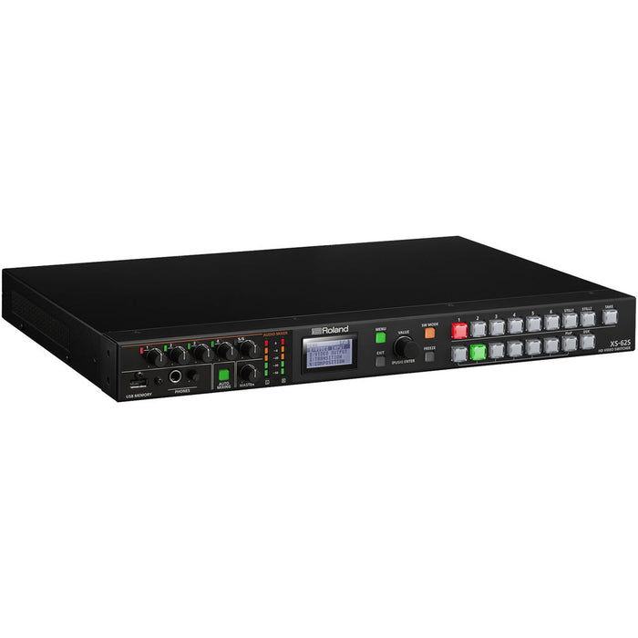 Roland XS-62S 6-Channel HD Video Switcher with Audio Mixer and PTZ Camera Control (1RU)