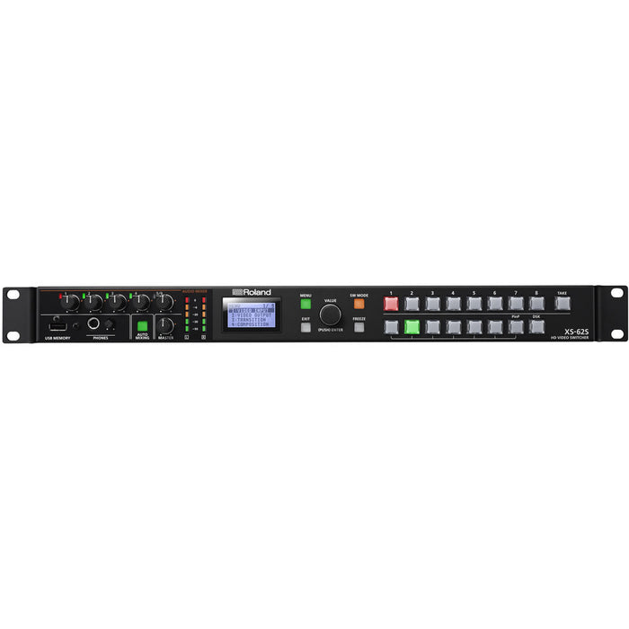 Roland XS-62S 6-Channel HD Video Switcher with Audio Mixer and PTZ Camera Control (1RU)