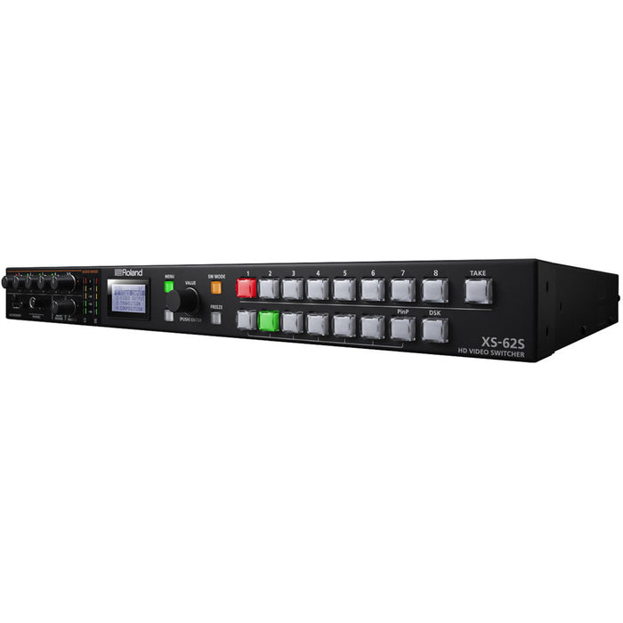 Roland XS-62S 6-Channel HD Video Switcher with Audio Mixer and PTZ Camera Control (1RU)