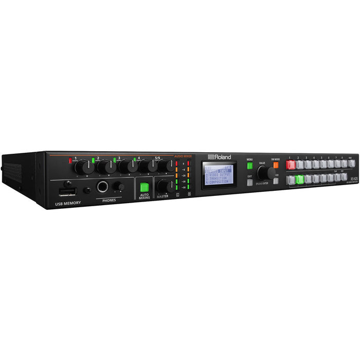 Roland XS-62S 6-Channel HD Video Switcher with Audio Mixer and PTZ Camera Control (1RU)