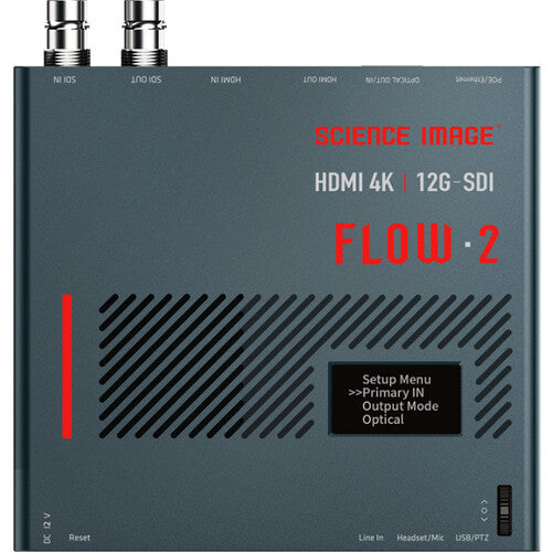 Science Image FLOW 2 4K SDI/HDMI UpDownCross Converter with Fiber Transmitter and Receiver