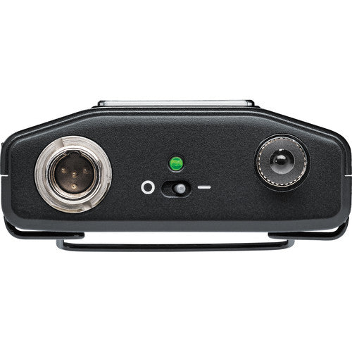 Shure AD1 digital wireless bodypack transmitter with TA4M connector and G57 frequency range from 470 to 616 MHz