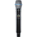 Shure AD2/B87A digital handheld wireless microphone transmitter with Beta 87A capsule and G57 frequency range from 470 to 616 MHz