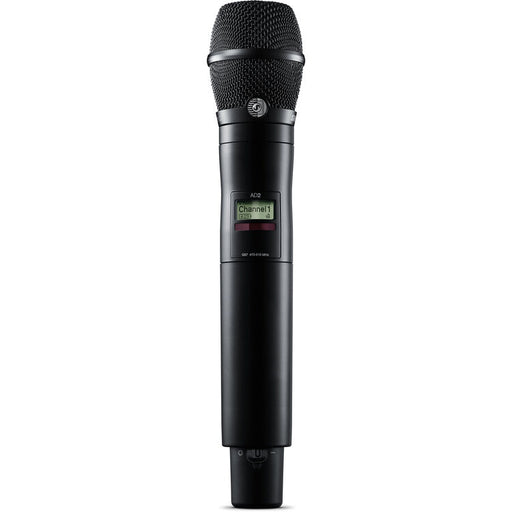 Shure AD2/K11B digital handheld wireless microphone transmitter with KSM11 black capsule and G57 frequency range from 470 to 616 MHz