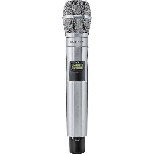 Shure AD2/KSM9N digital handheld wireless microphone transmitter with KSM9 nickel capsule and G57 frequency range from 470 to 616 MHz