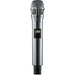 Shure AD2/N8CN digital handheld wireless microphone transmitter with Nexadyne 8/C cardioid capsule, nickel finish, and G57 frequency range