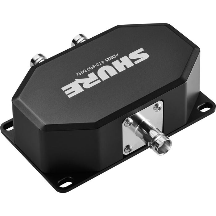 Shure AD221 Axient Digital PSM 2-way RF combiner and splitter covering 470 to 960 MHz for professional wireless systems