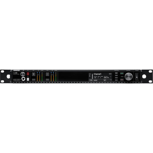 Shure AD4D-NP Axient Digital dual-channel wireless receiver with 470 to 636 MHz tuning range and no included accessories