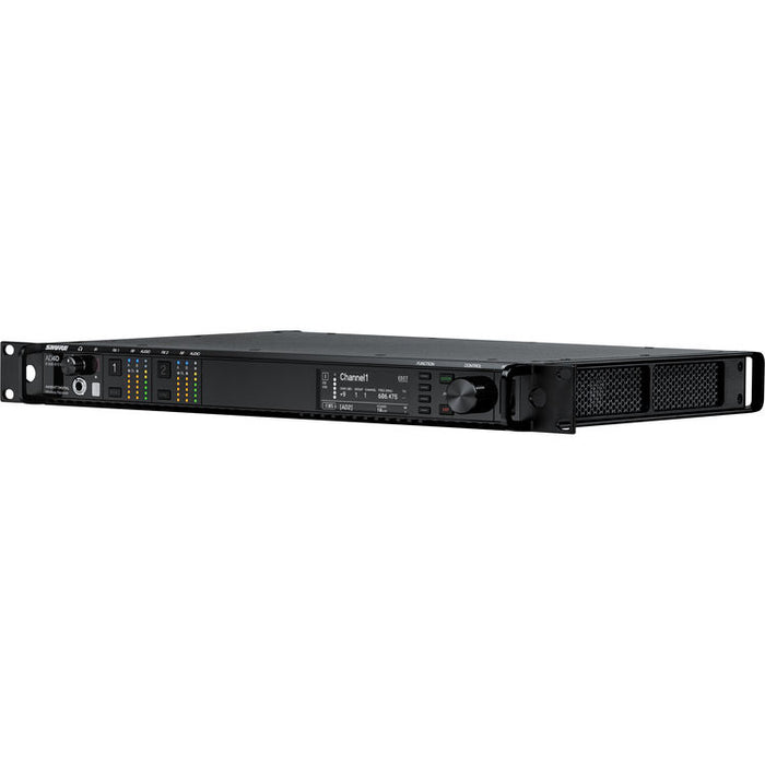 Shure AD4D-US Axient Digital two-channel wireless receiver with wideband UHF coverage from 470 to 636 MHz