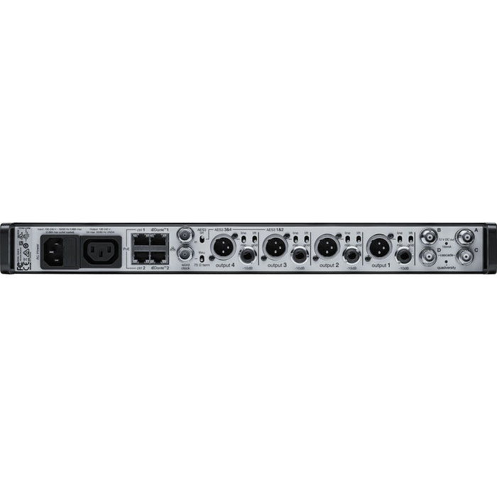 Shure AD4QNP-A Axient Digital four-channel wireless receiver with 470 to 636 MHz frequency range and no accessories