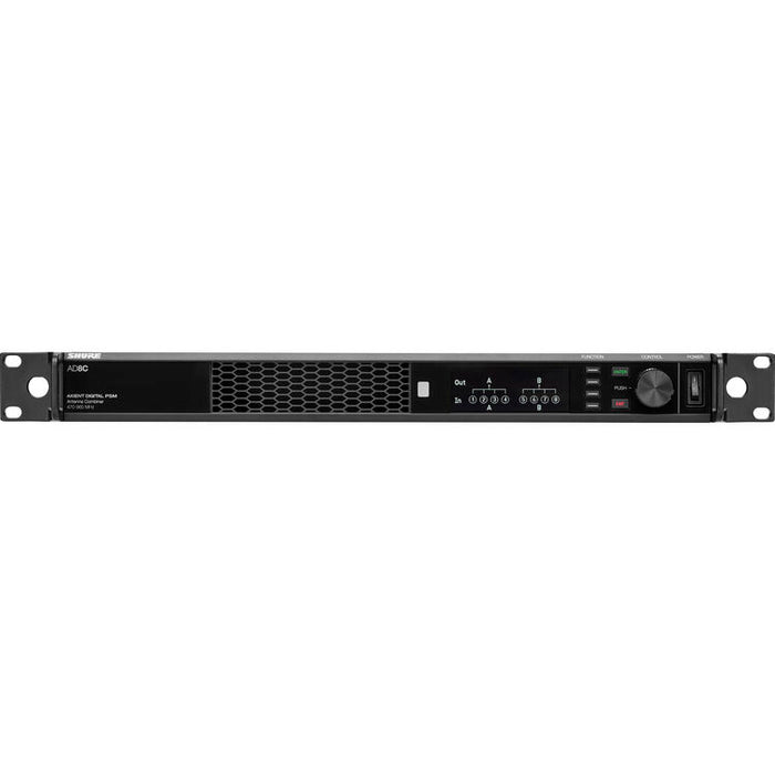 Shure AD8CDC Axient Digital PSM 8-port RF combiner with DC powering, operating from 470 to 960 MHz