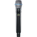 Shure ADX2/B87A digital handheld wireless microphone transmitter with Beta 87A condenser capsule and G57 frequency range from 470 to 616 MHz