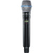 Shure ADX2/B87C digital handheld wireless microphone transmitter with Beta 87C condenser capsule and G57 frequency range from 470 to 616 MHz