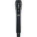 Shure ADX2/K8B digital handheld wireless microphone transmitter with KSM8 black dynamic capsule and G57 frequency range from 470 to 616 MHz
