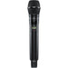 Shure ADX2/K9B digital handheld wireless microphone transmitter with KSM9 condenser capsule, black finish, and G57 frequency range from 470 to 616 MHz