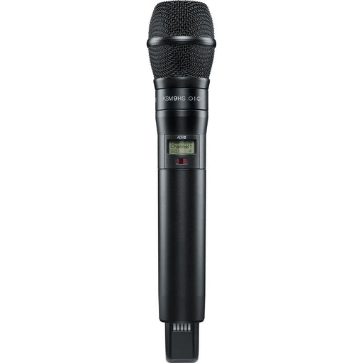 Shure ADX2/K9HSB digital handheld wireless microphone transmitter with KSM9HS condenser capsule, black finish, and G57 frequency range from 470 to 616 MHz
