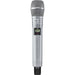 Shure ADX2/K9N digital handheld wireless microphone transmitter with KSM9 condenser capsule, nickel finish, and G57 frequency range from 470 to 616 MHz