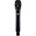 Shure ADX2/N8SB digital handheld wireless microphone transmitter with Nexadyne 8/S supercardioid capsule, black finish, and G57 frequency range