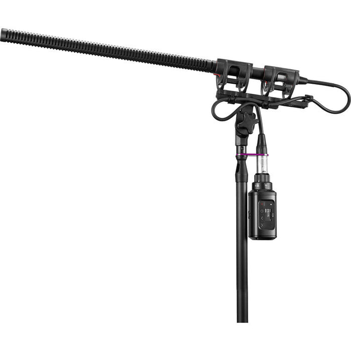 Shure ADX3 Axient Digital wireless plug-on transmitter with XLR input and G57 frequency range from 470 to 616 MHz